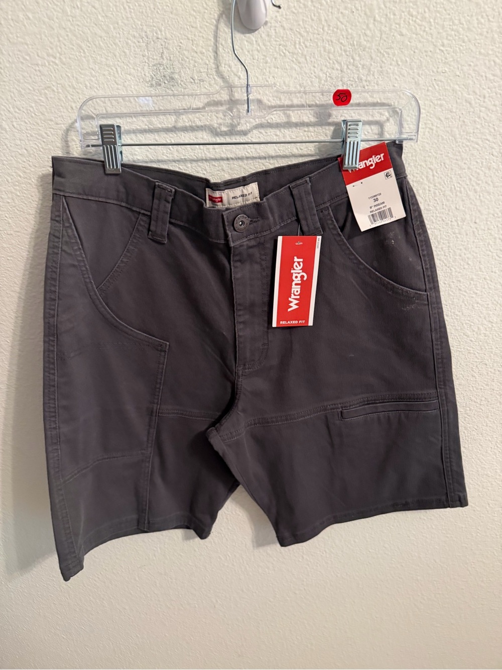 Wrangler Men’s Dark Gray Cargo Shorts